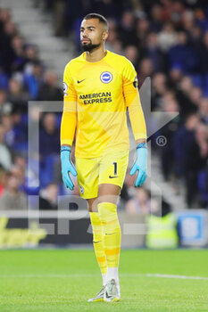2022-10-19 - Brighton and Hove Albion goalkeeper Robert Sanchez during the English championship Premier League football match between Brighton and Hove Albion and Nottingham Forest on October 18, 2022 at the American Express Community Stadium in Brighton and Hove, England - FOOTBALL - ENGLISH CHAMP - BRIGHTON V NOTTINGHAM - ENGLISH PREMIER LEAGUE - SOCCER