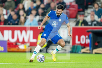 2022-10-19 - Chelsea forward Armando Broja during the English championship Premier League football match between Brentford and Chelsea on October 19, 2022 at Gtech Community Stadium in Brentford, England - FOOTBALL - ENGLISH CHAMP - BRENTFORD V CHELSEA - ENGLISH PREMIER LEAGUE - SOCCER