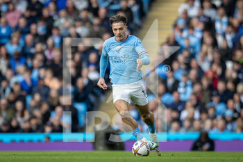 2022-10-22 - Manchester City midfielder Jack Grealish during the English championship Premier League football match between Manchester City and Brighton and Hove Albion on October 22, 2022 at the Etihad Stadium in Manchester, England - FOOTBALL - ENGLISH CHAMP - MANCHESTER CITY V BRIGHTON - ENGLISH PREMIER LEAGUE - SOCCER