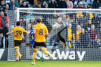 2022-10-23 - Leicester City goalkeeper Danny Ward during the English championship Premier League football match between Wolverhampton Wanderers and Leicester City on October 23, 2022 at Molineux in Wolverhampton, England - FOOTBALL - ENGLISH CHAMP - WOLVERHAMPTON V LEICESTER - ENGLISH PREMIER LEAGUE - SOCCER
