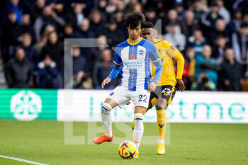 2022-11-05 - Brighton & Hove Albion midfielder Kaoru Mitoma during the English championship Premier League football match between Wolverhampton Wanderers and Brighton and Hove Albion on November 5, 2022 at Molineux stadium in Wolverhampton, England - FOOTBALL - ENGLISH CHAMP - WOLVERHAMPTON V BRIGHTON - ENGLISH PREMIER LEAGUE - SOCCER