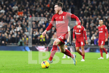 2022-11-06 - Liverpool defender Andrew Robertson during the English championship Premier League football match between Tottenham Hotspur and Liverpool on November 6, 2022 at Tottenham Hotspur Stadium in London, England - FOOTBALL - ENGLISH CHAMP - TOTTENHAM V LIVERPOOL - ENGLISH PREMIER LEAGUE - SOCCER