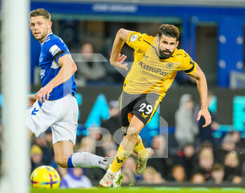 2022-12-26 - Wolves Diego Costa during the English championship Premier League football match between Everton and Wolverhampton Wanderers on December 26, 2022 at Goodison Park in Liverpool, England - FOOTBALL - ENGLISH CHAMP - EVERTON V WOLVERHAMPTON - ENGLISH PREMIER LEAGUE - SOCCER