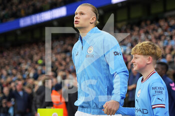 2022-12-31 - Manchester City forward Erling Haaland during the English championship Premier League football match between Manchester City and Everton on 31 December 2022 at the Etihad Stadium in Manchester, England - FOOTBALL - ENGLISH CHAMP - MANCHESTER CITY V EVERTON - ENGLISH PREMIER LEAGUE - SOCCER