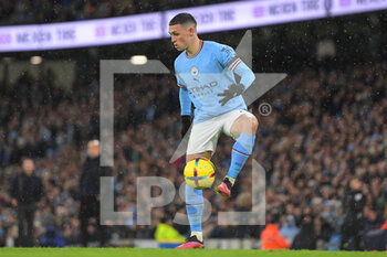 2022-12-31 - Manchester City midfielder Phil Foden during the English championship Premier League football match between Manchester City and Everton on 31 December 2022 at the Etihad Stadium in Manchester, England - FOOTBALL - ENGLISH CHAMP - MANCHESTER CITY V EVERTON - ENGLISH PREMIER LEAGUE - SOCCER