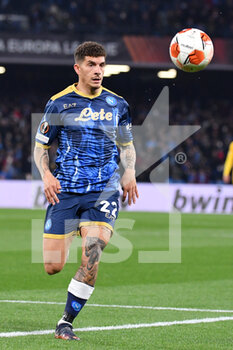 2022-02-24 - Napoli's defender Giovanni Di Lorenzo in action  - SSC NAPOLI VS FC BARCELLONA - UEFA EUROPA LEAGUE - SOCCER