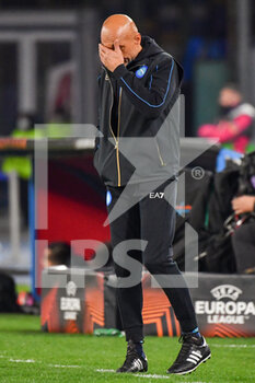2022-02-24 - Napoli's head coach coach Luciano Spalletti disappointment - SSC NAPOLI VS FC BARCELLONA - UEFA EUROPA LEAGUE - SOCCER