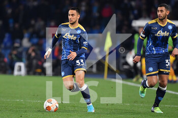 2022-02-24 - Napoli's forward Adam Ounas  - SSC NAPOLI VS FC BARCELLONA - UEFA EUROPA LEAGUE - SOCCER