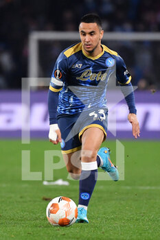 2022-02-24 - Napoli's forward Adam Ounas in action  - SSC NAPOLI VS FC BARCELLONA - UEFA EUROPA LEAGUE - SOCCER