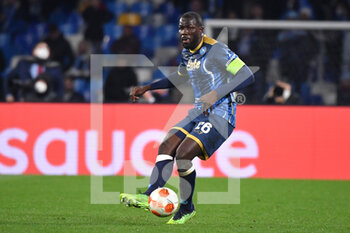 2022-02-24 - Napoli's defender Kalidou Koulibaly in action  - SSC NAPOLI VS FC BARCELLONA - UEFA EUROPA LEAGUE - SOCCER