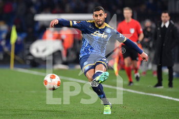 2022-02-24 - Napoli's defender Faouzi Ghoulam in action  - SSC NAPOLI VS FC BARCELLONA - UEFA EUROPA LEAGUE - SOCCER