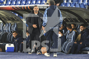 2022-02-24 - Sérgio Conceição of F.C. Porto and Maurizio Sarri of SS LAZIO during the Knockout Round Play-Offs Leg Two - UEFA Europa League between SS Lazio and FC Porto at Stadio Olimpico on 24th of February, 2022 in Rome, Italy. - SS LAZIO VS FC PORTO - UEFA EUROPA LEAGUE - SOCCER