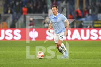 2022-02-24 - Ștefan Radu of SS LAZIO in action during the Knockout Round Play-Offs Leg Two - UEFA Europa League between SS Lazio and FC Porto at Stadio Olimpico on 24th of February, 2022 in Rome, Italy. - SS LAZIO VS FC PORTO - UEFA EUROPA LEAGUE - SOCCER