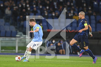 2022-02-24 - Ciro Immobile of SS LAZIO in action during the Knockout Round Play-Offs Leg Two - UEFA Europa League between SS Lazio and FC Porto at Stadio Olimpico on 24th of February, 2022 in Rome, Italy. - SS LAZIO VS FC PORTO - UEFA EUROPA LEAGUE - SOCCER