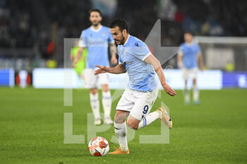 2022-02-24 - Pedro of SS LAZIO in action during the Knockout Round Play-Offs Leg Two - UEFA Europa League between SS Lazio and FC Porto at Stadio Olimpico on 24th of February, 2022 in Rome, Italy. - SS LAZIO VS FC PORTO - UEFA EUROPA LEAGUE - SOCCER