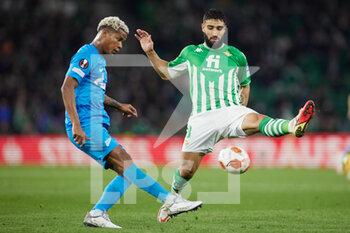 2022-02-24 - Wilmar Barrios of Zenit and Nabil Fekir of Real Betis during the UEFA Europa League, Play-off, 2nd leg football match between Real Betis and Zenit on February 24, 2022 at Ramon Sanchez-Pizjuan stadium in Sevilla, Spain - REAL BETIS VS ZENIT - UEFA EUROPA LEAGUE - SOCCER