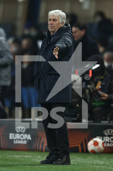 2022-03-10 - Gian Piero Gasperini (Atalanta BC) gestures - ATALANTA BC VS BAYER LEVERKUSEN - UEFA EUROPA LEAGUE - SOCCER