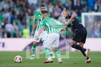 2022-03-09 - Nabil Fekir of Real Betis and Lucas Silva "Tuta" of Eintracht during the UEFA Europa League, Round of 16, 1st leg football match between Real Betis and Eintracht Frankfurt on March 9, 2022 at Benito Villamarin stadium in Sevilla, Spain - REAL BETIS VS EINTRACHT FRANKFURT - UEFA EUROPA LEAGUE - SOCCER