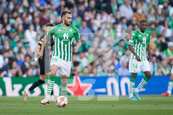 2022-03-09 - German Pezzella of Real Betis during the UEFA Europa League, Round of 16, 1st leg football match between Real Betis and Eintracht Frankfurt on March 9, 2022 at Benito Villamarin stadium in Sevilla, Spain - REAL BETIS VS EINTRACHT FRANKFURT - UEFA EUROPA LEAGUE - SOCCER