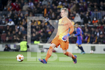 2022-03-10 - Goalkeeper of Barcelona Marc-Andre ter Stegen during the UEFA Europa League, Round of 16, 1st leg football match between FC Barcelona and Galatasaray on March 10, 2022 at Camp Nou stadium in Barcelona, Spain - FC BARCELONA VS GALATASARAY - UEFA EUROPA LEAGUE - SOCCER