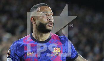 2022-03-10 - Memphis Depay of Barcelona during the UEFA Europa League, Round of 16, 1st leg football match between FC Barcelona and Galatasaray on March 10, 2022 at Camp Nou stadium in Barcelona, Spain - FC BARCELONA VS GALATASARAY - UEFA EUROPA LEAGUE - SOCCER