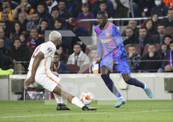 2022-03-10 - Ousmane Dembele of Barcelona during the UEFA Europa League, Round of 16, 1st leg football match between FC Barcelona and Galatasaray on March 10, 2022 at Camp Nou stadium in Barcelona, Spain - FC BARCELONA VS GALATASARAY - UEFA EUROPA LEAGUE - SOCCER