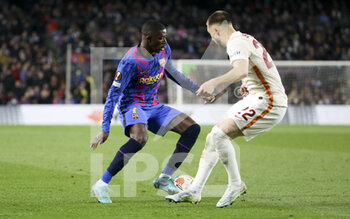 2022-03-10 - Ousmane Dembele of Barcelona during the UEFA Europa League, Round of 16, 1st leg football match between FC Barcelona and Galatasaray on March 10, 2022 at Camp Nou stadium in Barcelona, Spain - FC BARCELONA VS GALATASARAY - UEFA EUROPA LEAGUE - SOCCER
