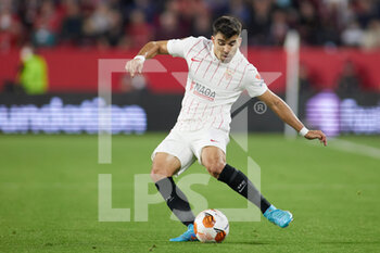 2022-03-10 - Marcos Acuna of Sevilla FC during the UEFA Europa League, round of 16, 1st leg football match between Sevilla FC and West Ham United on March 10, 2022 at Ramon Sanchez-Pizjuan stadium in Sevilla, Spain - SEVILLA FC VS WEST HAM UNITED - UEFA EUROPA LEAGUE - SOCCER