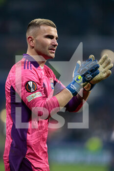 2022-03-17 - Anthony Lopes of Olympique Lyonnais during the UEFA Europa League, Round of 16, 2nd leg football match between Olympique Lyonnais (Lyon) and FC Porto on March 17, 2022 at Groupama stadium in Decines-Charpieu near Lyon, France - OLYMPIQUE LYONNAIS VS FC PORTO - UEFA EUROPA LEAGUE - SOCCER