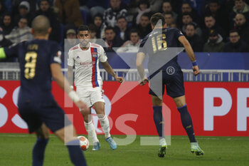 2022-03-17 - EMERSON of Lyon and Marko GRUJIC of Porto during the UEFA Europa League, Round of 16, 2nd leg football match between Olympique Lyonnais (Lyon) and FC Porto on March 17, 2022 at Groupama stadium in Decines-Charpieu near Lyon, France - OLYMPIQUE LYONNAIS (LYON, OL) VS FC PORTO - UEFA EUROPA LEAGUE - SOCCER