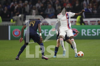 2022-03-17 - Castello LUKEBA of Lyon and Chancel MBEMBA of Porto during the UEFA Europa League, Round of 16, 2nd leg football match between Olympique Lyonnais (Lyon) and FC Porto on March 17, 2022 at Groupama stadium in Decines-Charpieu near Lyon, France - OLYMPIQUE LYONNAIS (LYON, OL) VS FC PORTO - UEFA EUROPA LEAGUE - SOCCER