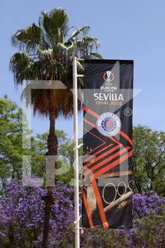 2022-05-18 - A banner of the match is displayed around the city - UEFA EUROPA LEAGUE 2022 FINAL - EINTRACHT VS RANGERS - UEFA EUROPA LEAGUE - SOCCER