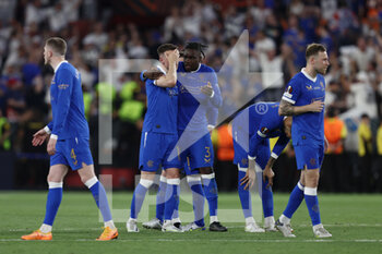 2022-05-18 - Rangers FC players react after losing the penalty shootout - UEFA EUROPA LEAGUE 2022 FINAL - EINTRACHT VS RANGERS - UEFA EUROPA LEAGUE - SOCCER