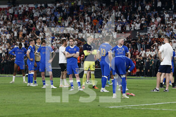 2022-05-18 - Rangers FC players react after losing the penalty shootout - UEFA EUROPA LEAGUE 2022 FINAL - EINTRACHT VS RANGERS - UEFA EUROPA LEAGUE - SOCCER