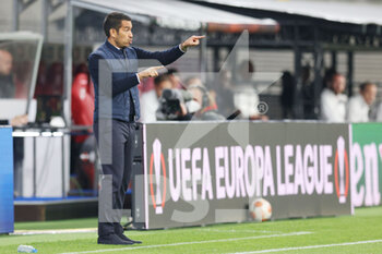 2022-04-28 - Rangers coach Giovanni van Bronckhorst during the UEFA Europa League, Semi-finals, 1st leg football match between RB Leipzig and Rangers FC on April 28, 2022 at the Red Bull Arena in Leipzig, Germany - RB LEIPZIG VS RANGERS FC - UEFA EUROPA LEAGUE - SOCCER