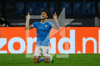2022-09-08 - Felipe Anderson (SS Lazio) celebrates after scoring goal 2-0 during the UEFA Europa League 2022-2023 football match between SS Lazio and Feyenoord at The Olympic Stadium in Rome on 08 September 2022. - SS LAZIO VS FEYENOORD - UEFA EUROPA LEAGUE - SOCCER