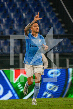 2022-09-08 - Matias Vecino (SS Lazio) celebrates after scoring goal 3-0 during the UEFA Europa League 2022-2023 football match between SS Lazio and Feyenoord at The Olympic Stadium in Rome on 08 September 2022. - SS LAZIO VS FEYENOORD - UEFA EUROPA LEAGUE - SOCCER