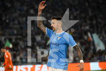 2022-09-08 - Matias Vecino (SS Lazio) celebrates after scoring goal 4-0 during the UEFA Europa League 2022-2023 football match between SS Lazio and Feyenoord at The Olympic Stadium in Rome on 08 September 2022. - SS LAZIO VS FEYENOORD - UEFA EUROPA LEAGUE - SOCCER