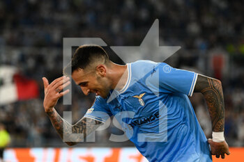 2022-09-08 - Matias Vecino (SS Lazio) celebrates after scoring goal 4-0 during the UEFA Europa League 2022-2023 football match between SS Lazio and Feyenoord at The Olympic Stadium in Rome on 08 September 2022. - SS LAZIO VS FEYENOORD - UEFA EUROPA LEAGUE - SOCCER