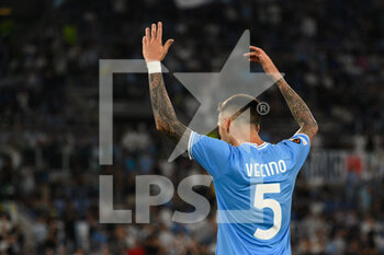 2022-09-08 - Matias Vecino (SS Lazio) celebrates after scoring goal 4
-0 during the UEFA Europa League 2022-2023 football match between SS Lazio and Feyenoord at The Olympic Stadium in Rome on 08 September 2022. - SS LAZIO VS FEYENOORD - UEFA EUROPA LEAGUE - SOCCER