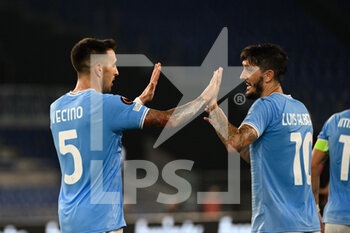 2022-09-08 - Matias Vecino (SS Lazio) and Luis Alberto (SS Lazio) during the UEFA Europa League 2022-2023 football match between SS Lazio and Feyenoord at The Olympic Stadium in Rome on 08 September 2022. - SS LAZIO VS FEYENOORD - UEFA EUROPA LEAGUE - SOCCER