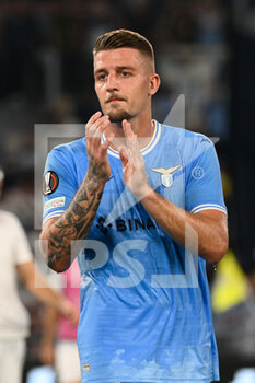 2022-09-08 - Sergej Milinkovic-Savic (SS Lazio) during the UEFA Europa League 2022-2023 football match between SS Lazio and Feyenoord at The Olympic Stadium in Rome on 08 September 2022. - SS LAZIO VS FEYENOORD - UEFA EUROPA LEAGUE - SOCCER