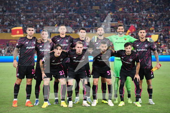 2022-09-15 - AS Roma team during the UEFA Europa League 2022-2023 football match between AS Roma and HJK Helsinki at The Olympic Stadium in Rome on September 15, 2022. - AS ROMA VS HJK HELSINKI - UEFA EUROPA LEAGUE - SOCCER