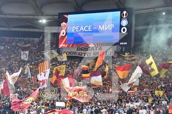 2022-09-15 - AS Roma fans during the UEFA Europa League 2022-2023 football match between AS Roma and HJK Helsinki at The Olympic Stadium in Rome on September 15, 2022. - AS ROMA VS HJK HELSINKI - UEFA EUROPA LEAGUE - SOCCER