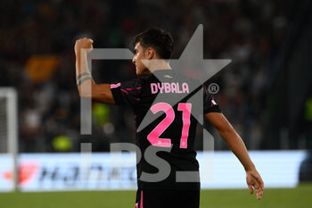 2022-09-15 - Paulo Dybala (AS Roma) celebrates after scoring goal 1-0 during the UEFA Europa League 2022-2023 football match between AS Roma and HJK Helsinki at The Olympic Stadium in Rome on September 15, 2022. - AS ROMA VS HJK HELSINKI - UEFA EUROPA LEAGUE - SOCCER