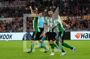06/10/2022 - Guido Rodriguez (Real Betis) Luiz Henrique (Real Betis) celebrates after scoring the goal 1-1 during the UEFA Europa League 2022-2023 football match between AS Roma and Real Betis at The Olympic Stadium in Rome on September 15, 2022. - AS ROMA VS REAL BETIS - UEFA EUROPA LEAGUE - CALCIO