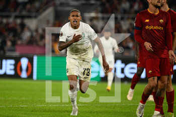 2022-11-03 - Rick (PFC Ludogorets) celebrates after scoring the goal 0-1 during the UEFA Europa League 2022-2023 football match between AS Roma and PFC Ludogorets at The Olympic Stadium in Rome on November 03, 2022. - AS ROMA VS PFC LUDOGORETS - UEFA EUROPA LEAGUE - SOCCER