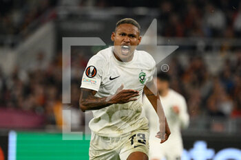 2022-11-03 - Rick (PFC Ludogorets) celebrates after scoring the goal 0-1 during the UEFA Europa League 2022-2023 football match between AS Roma and PFC Ludogorets at The Olympic Stadium in Rome on November 03, 2022. - AS ROMA VS PFC LUDOGORETS - UEFA EUROPA LEAGUE - SOCCER