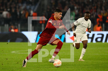 2022-11-03 - Cristian Volpato (AS Roma) during the UEFA Europa League 2022-2023 football match between AS Roma and PFC Ludogorets at The Olympic Stadium in Rome on November 03, 2022. - AS ROMA VS PFC LUDOGORETS - UEFA EUROPA LEAGUE - SOCCER