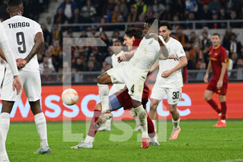 2022-11-03 - Nicolo' Zaniolo (AS Roma) during the UEFA Europa League 2022-2023 football match between AS Roma and PFC Ludogorets at The Olympic Stadium in Rome on November 03, 2022. - AS ROMA VS PFC LUDOGORETS - UEFA EUROPA LEAGUE - SOCCER